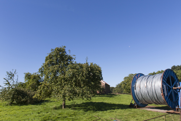Fibre being rolled out in a rural setting
